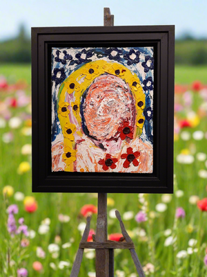 
                  
                    Self Portrait in the flower field
                  
                